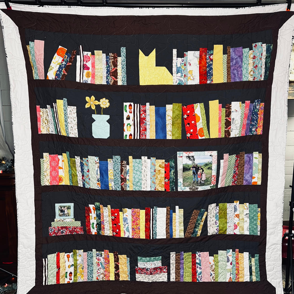 Stitching Stories with the Bookshelf Quilt