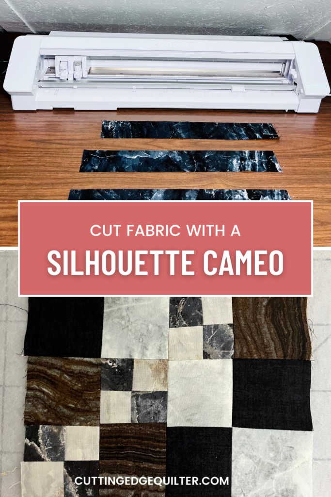Cutting fabric using the Silhouette Cameo 4 is so easy and it makes cutting a quilt block super fast.