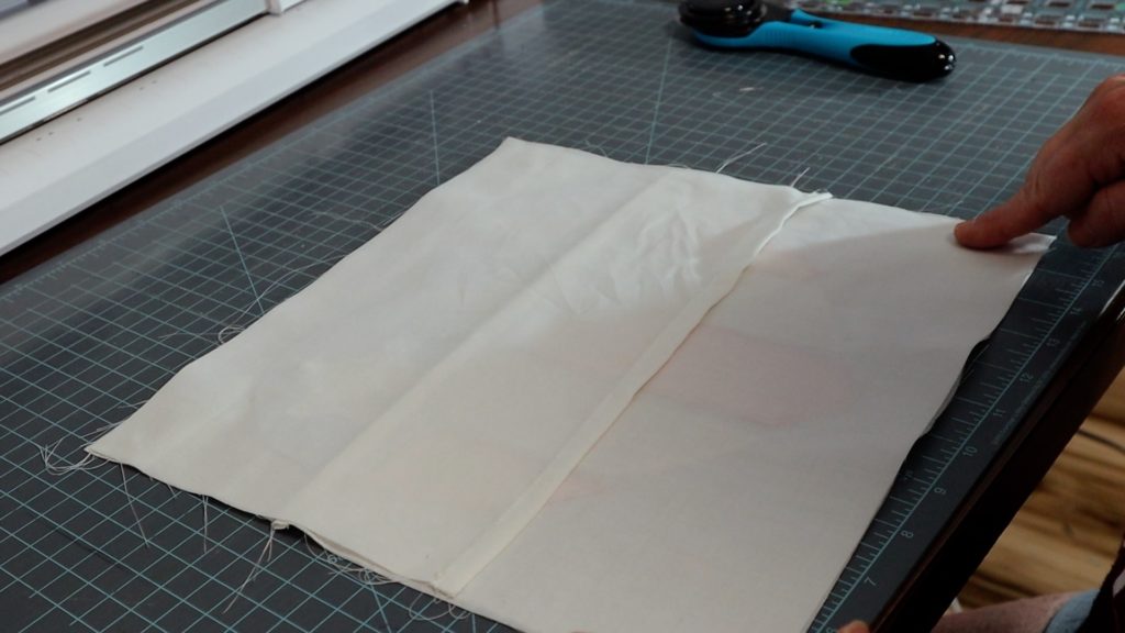 Cut along the edge for the perfect French seam