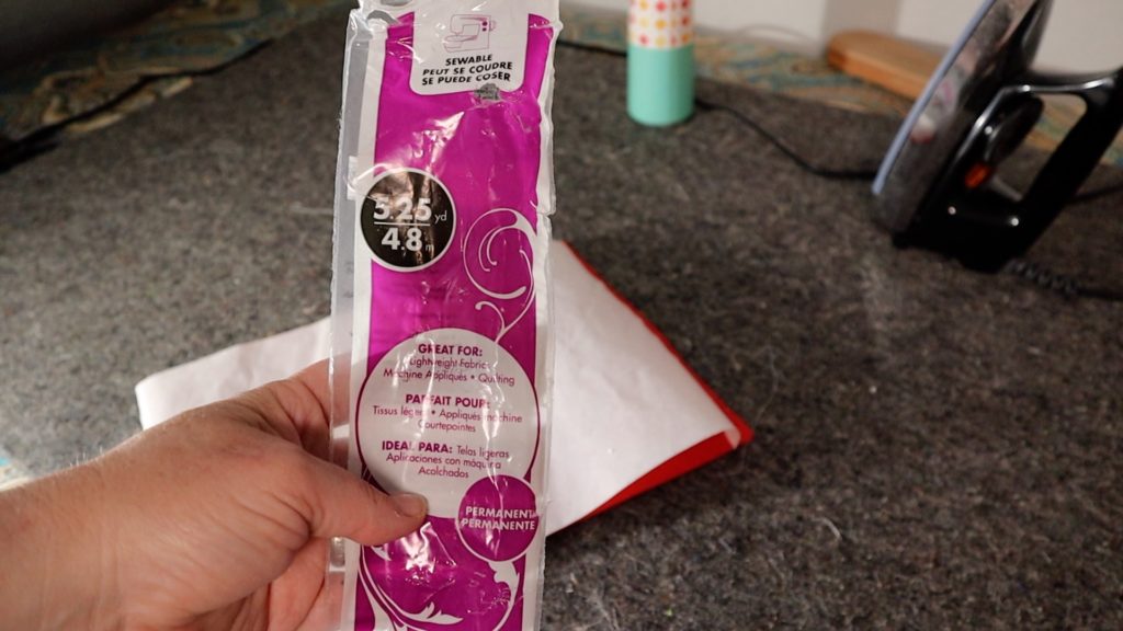 Heat N Bond for holding down the felt until it can be sewn.